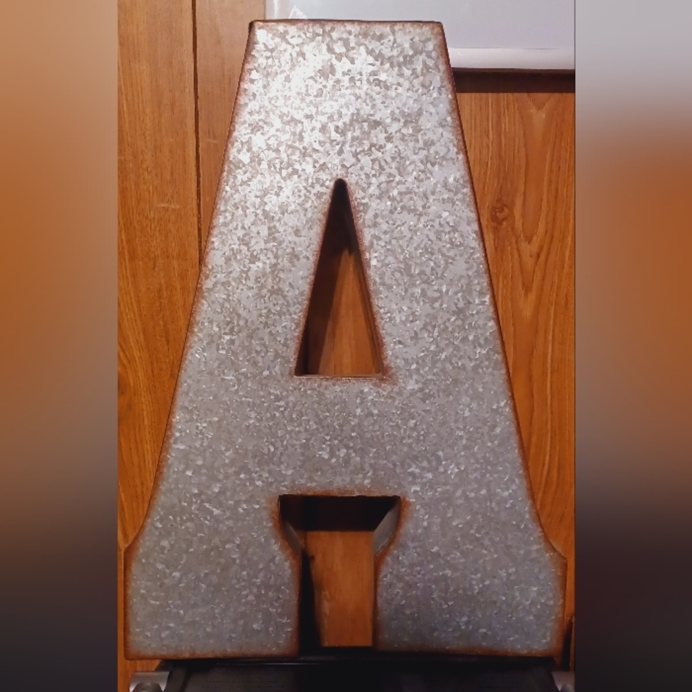 Rustic Metal Letter A